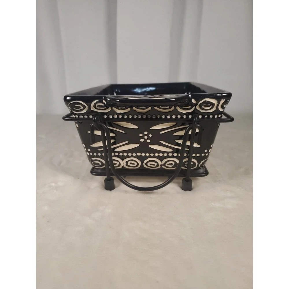 Temptation by Tara Old World Ovenware Black Loaf Pan and Rack 2 Count